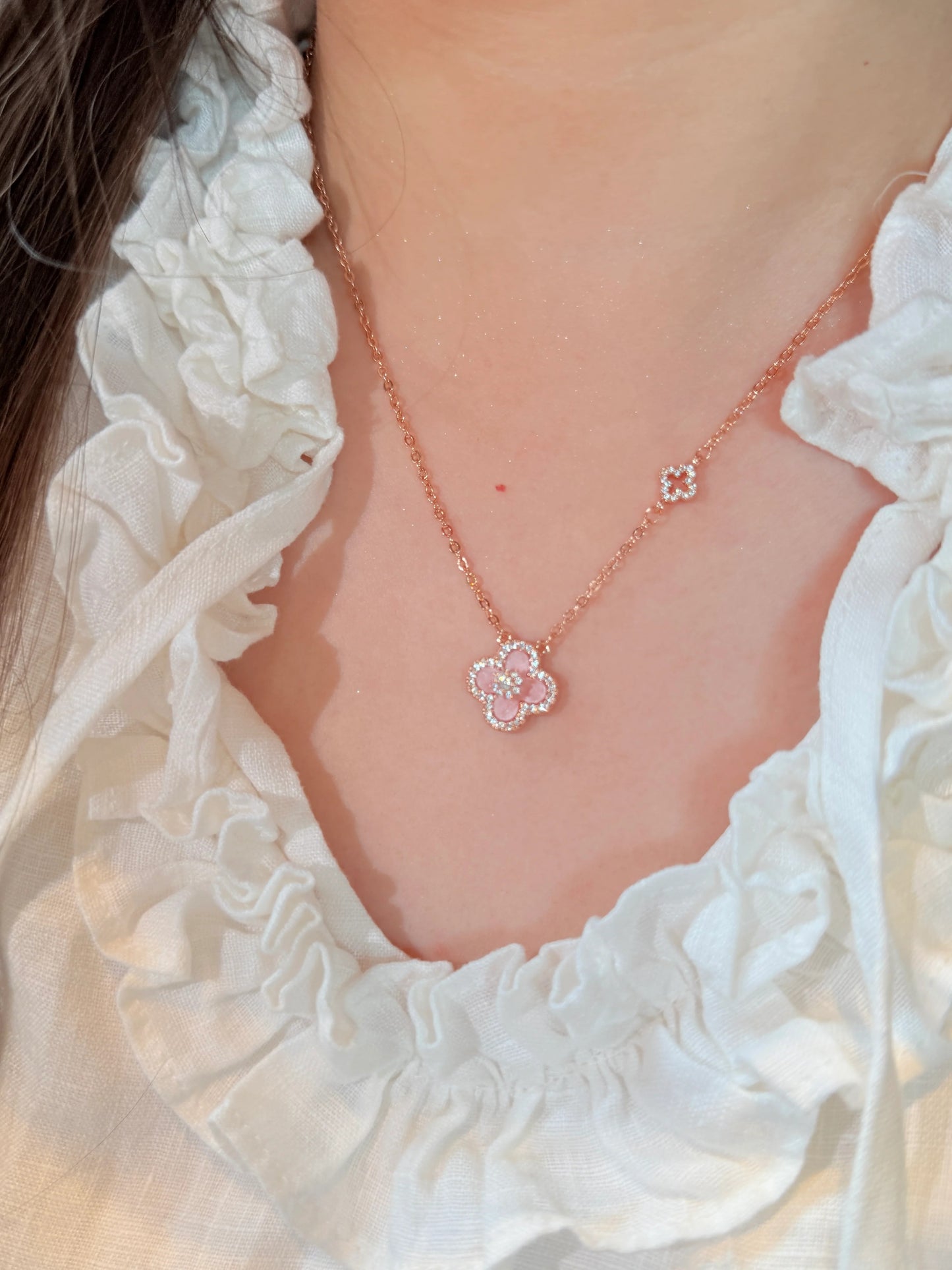Funkelnde Cleef Halskette