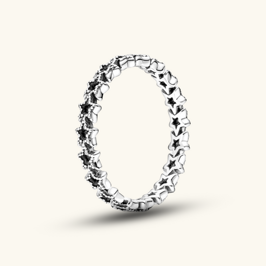 Gereihter Sternen Ring