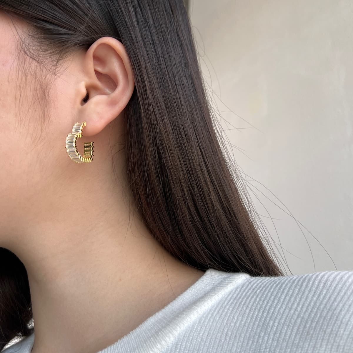 Boucles d'oreilles créoles coeur
