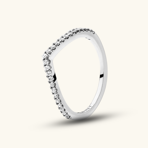 Sparkling Chevron Ring