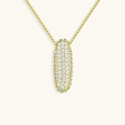Bubble Initial Diamand Halskette