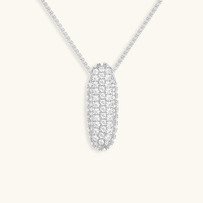 Bubble Initial Diamand Halskette