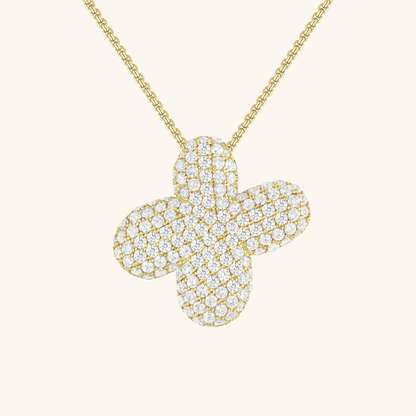 Bubble Initial Diamand Halskette